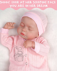 Gertie - 20" Reborn Baby Dolls Weighted Cloth Body Toddlers Girl with Soft Vinyl Silicone Limbs