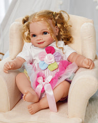 Ella - 20" Reborn Baby Dolls Realistic Newborn Vinyl Baby, Real Baby Dolls That Look Real Silicone Vinyl Reborn Baby