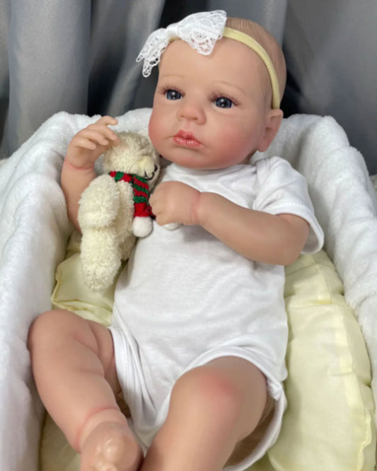 Honoria - 20" Reborn Baby Dolls Touch Real Newborn Girl with Awake Blue Eyes