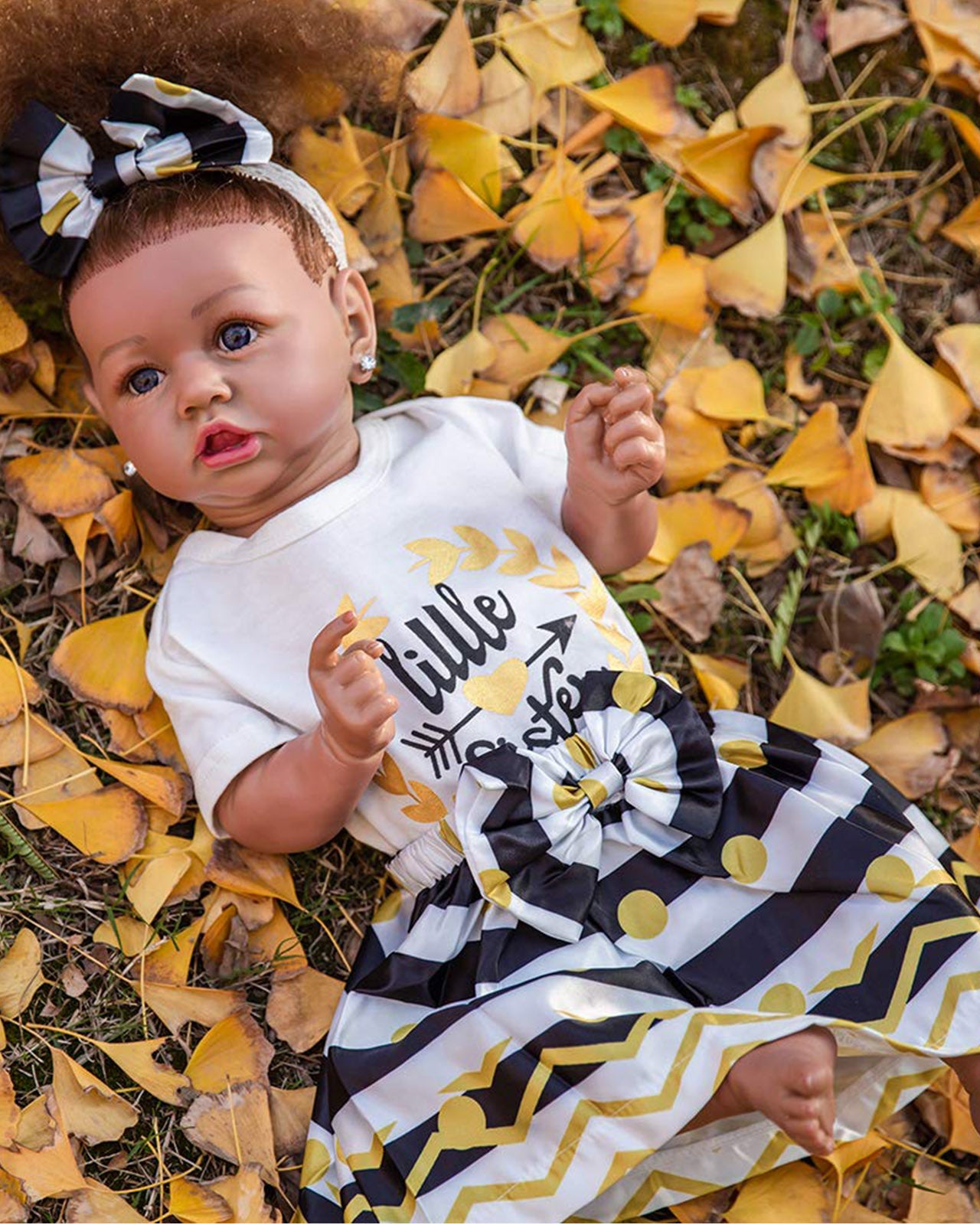 Emily - 20" Reborn Baby Dolls Super Realistic Silicone Body African American Newborn Girl