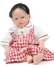 Lydia - 22" Full Silicone Reborn Baby Dolls Weighted Realistic Toddler Girl with Chubby Little Hands