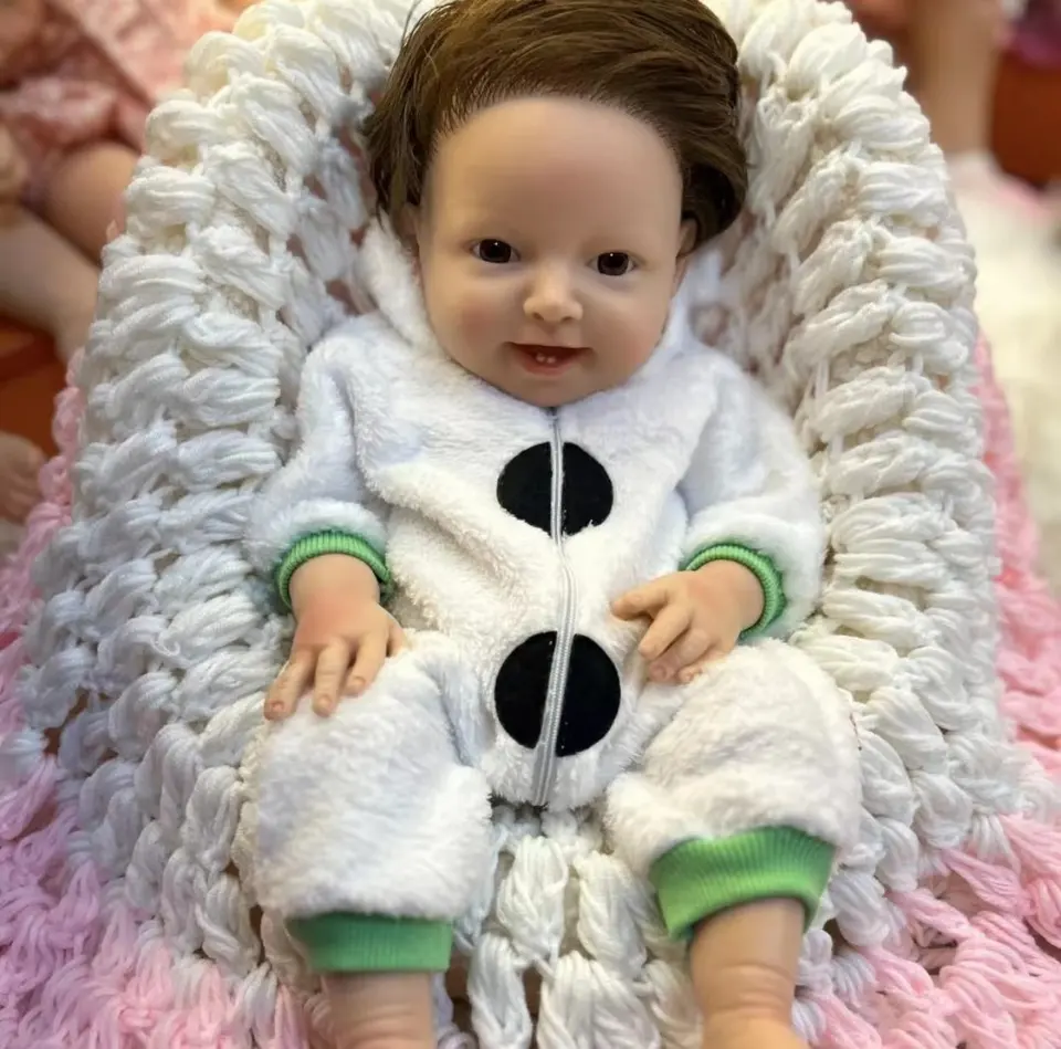 Avivahc - 18" Full Silicone Reborn Baby Dolls Washable Newborn Girl Simulation Baby