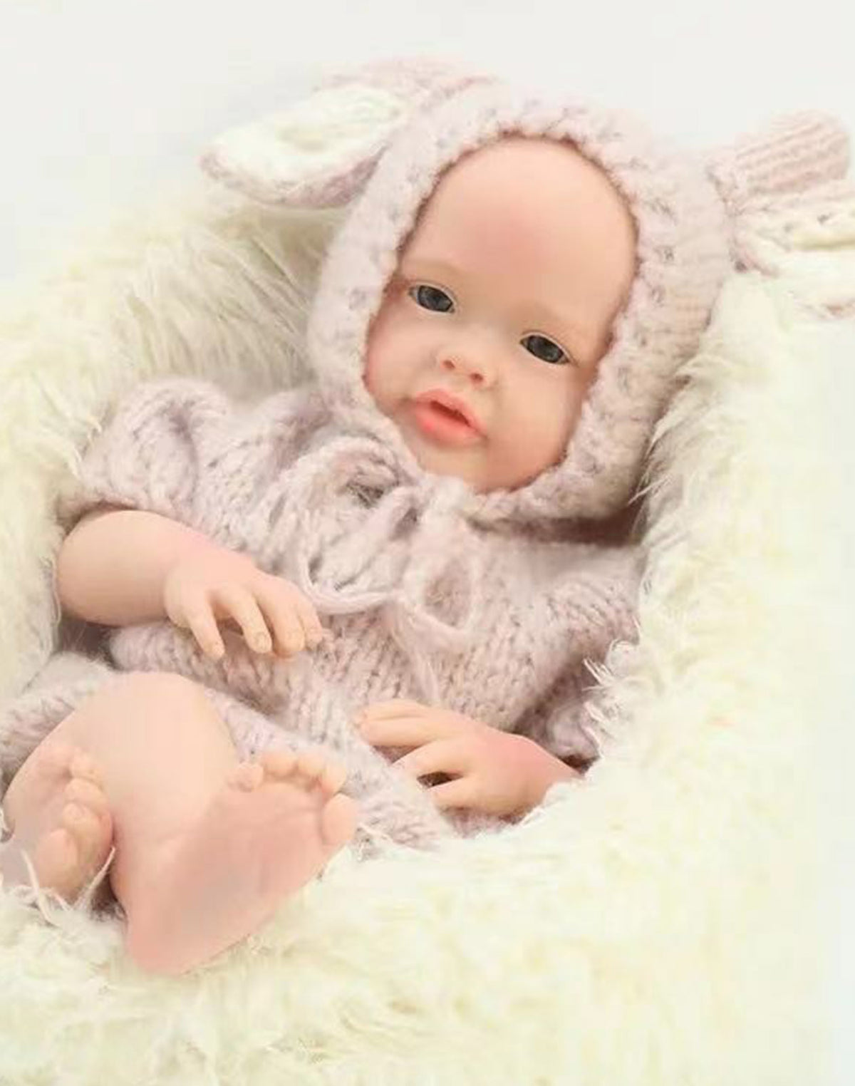 Dorothy - 22" Full Platinum Silicone Baby Dolls Handmade Toddler Girl with Weighted Realistic Body