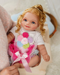 Ella - 20" Reborn Baby Dolls Realistic Newborn Vinyl Baby, Real Baby Dolls That Look Real Silicone Vinyl Reborn Baby