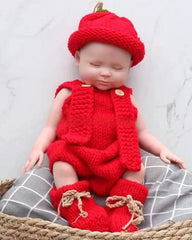Hedy - 18" Full Silicone Reborn Baby Dolls Sleeping Gentle Newborn Girl with Lifelike Skin Texture