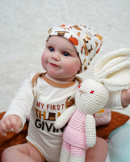 Babs - 24" Reborn Baby Dolls Cute Toddlers Girl with Joyful and Radiant Smile