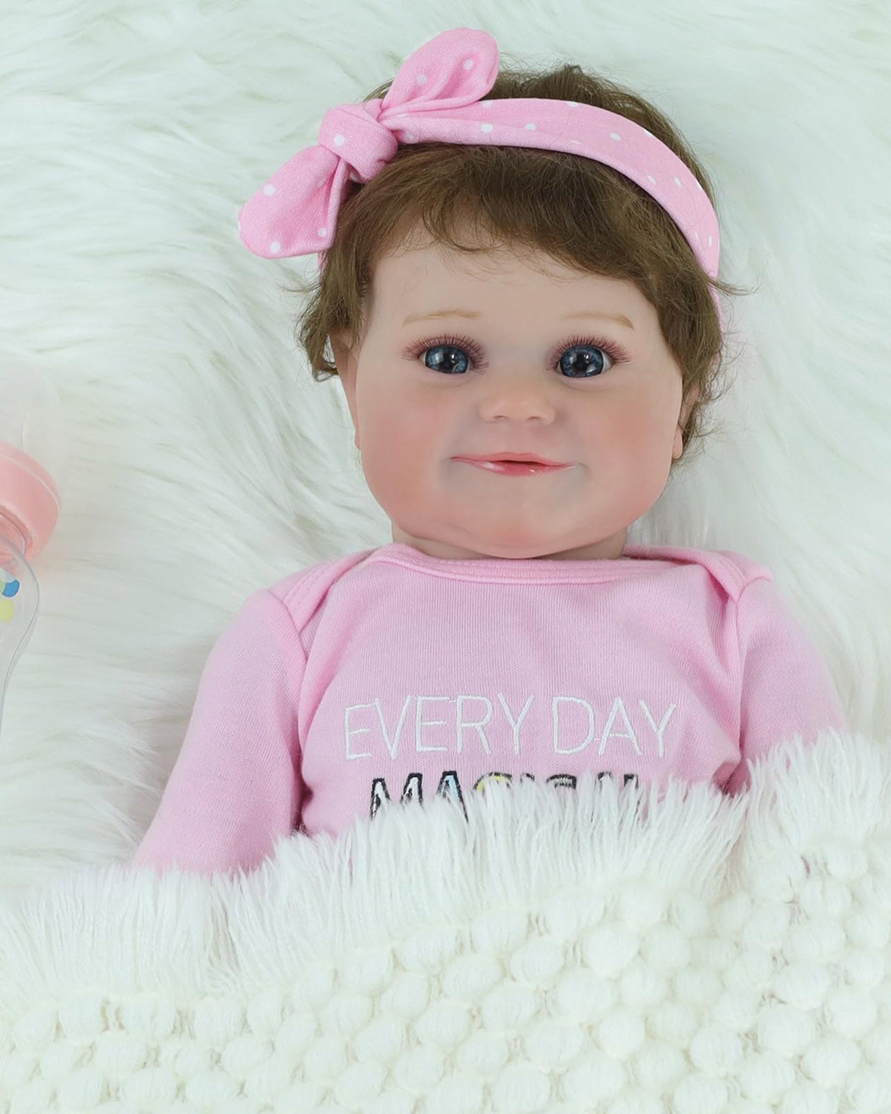 Elly - 20" Reborn Baby Dolls Look Real Newborn Girl With Sweet Smile