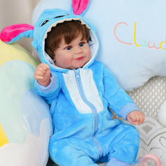 Zhenya - 20" Reborn Baby Dolls Silicone Reborn Baby Doll Toddler Lifelike Real Newborn Toddler Dolls Best Gift for Girl