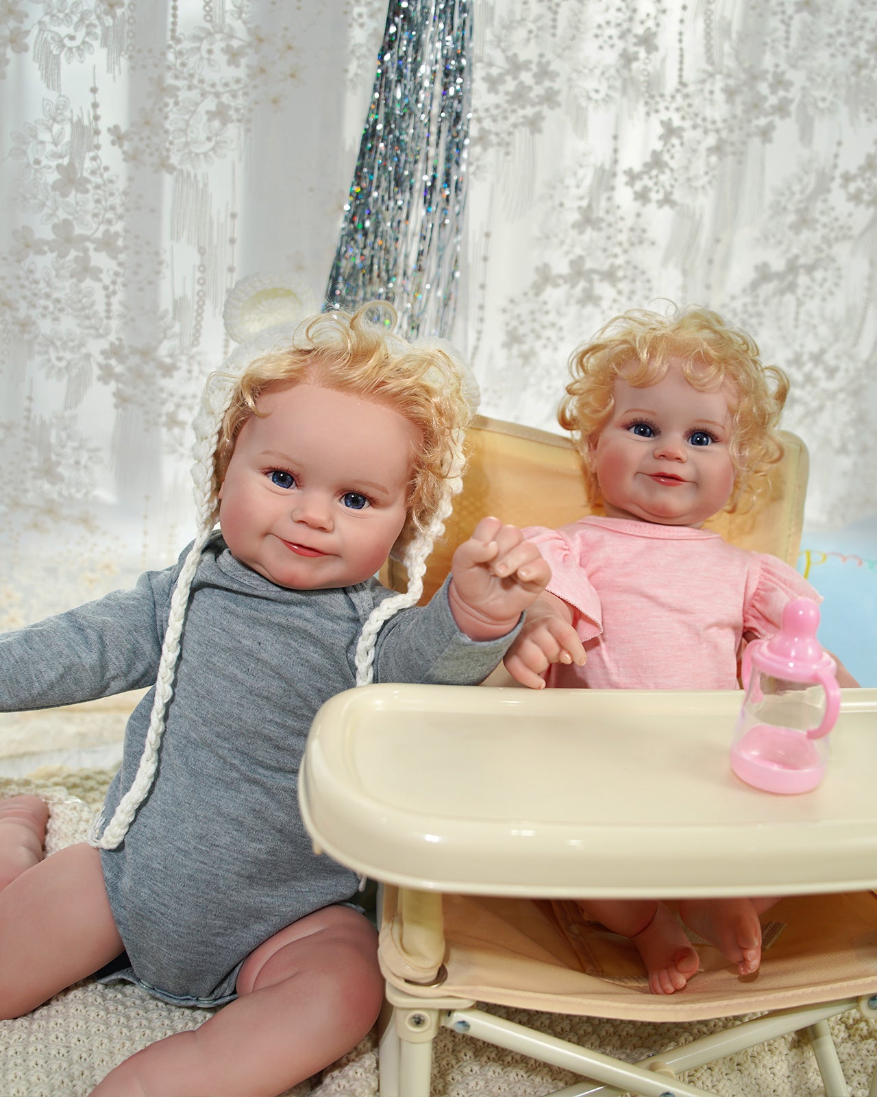 Riley - Lively Realistic Twin Sisters Reborn Baby Toddler With Sweet Smile