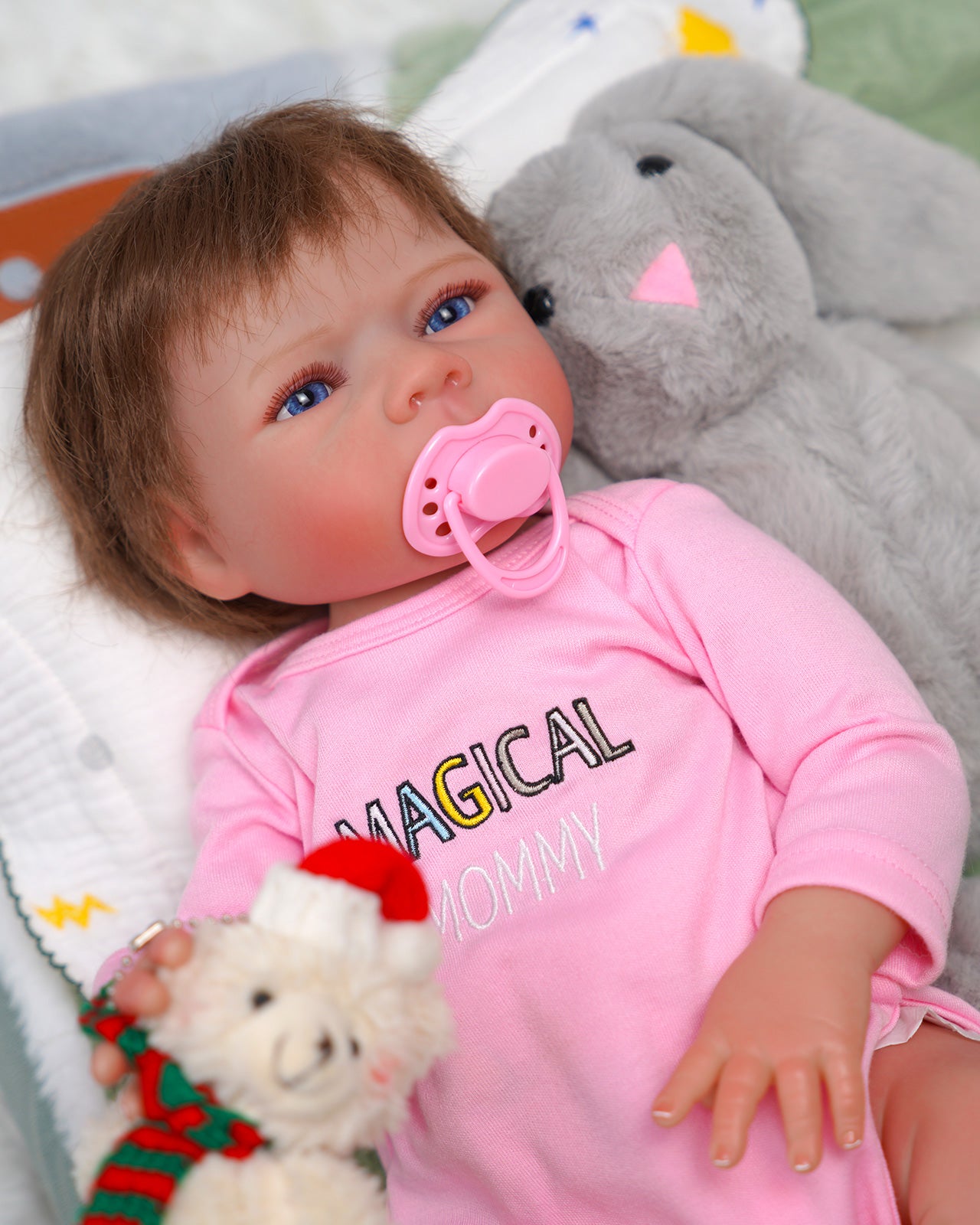 Sophia - 18" Reborn Baby Dolls Tiny Puckered Mouth Newborn Girl with Porcelain-like Complexion