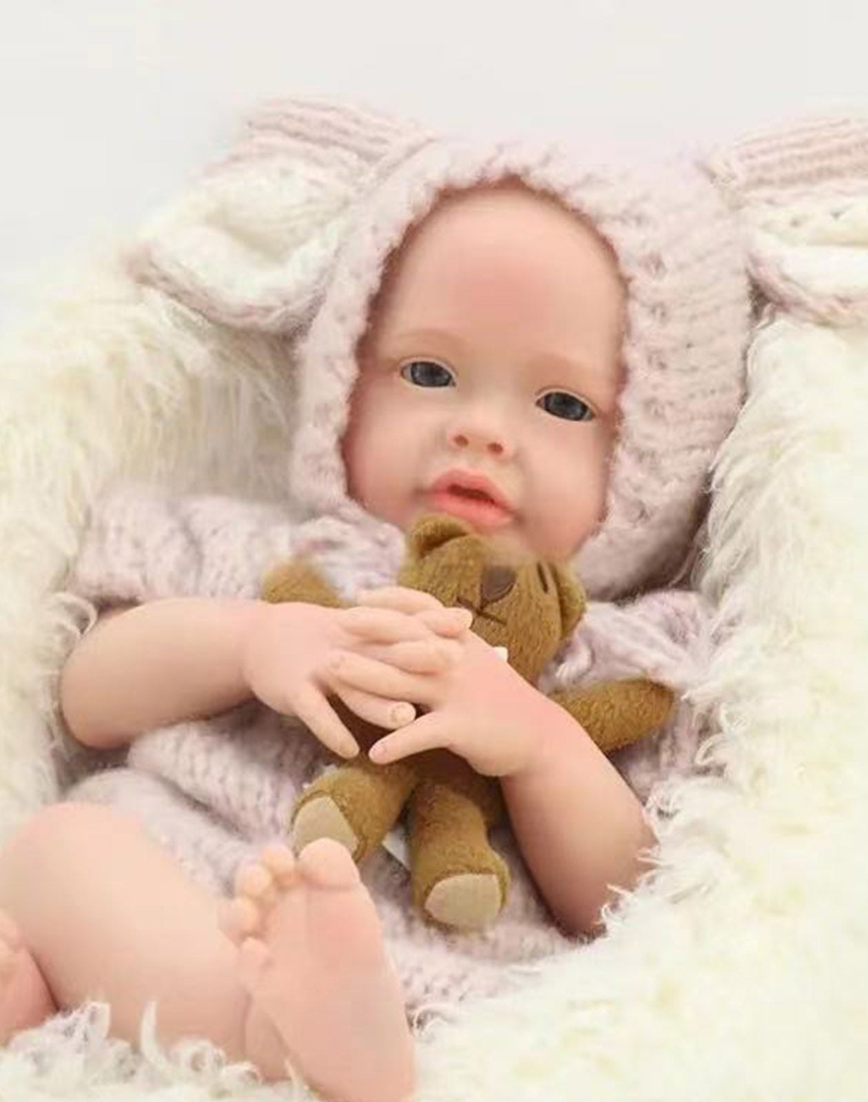 Dorothy - 22" Full Platinum Silicone Baby Dolls Handmade Toddler Girl with Weighted Realistic Body