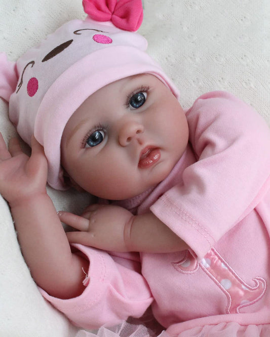 Etema - 22" Reborn Baby Dolls Handmade Cute Toddlers Girl with Thick Hair