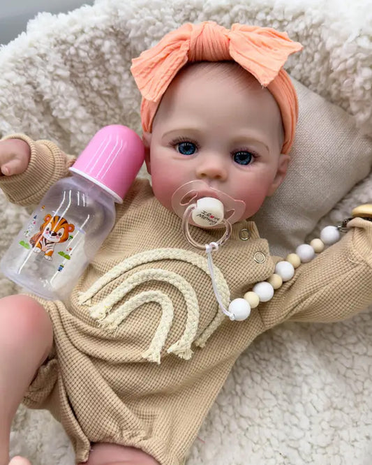 Dasha - 22" Soft Body Reborn Baby Doll with Artisan Craftsmanship, 3D Skin Texture, and Visible Veins, for Collectors and Children