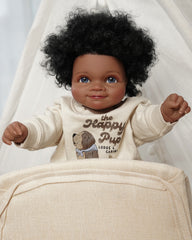 Asuman - Black Reborn Baby Dolls - 20 Inch African American Realistic Reborn Boy, Lifelike Newborn Doll That Look Real Weighted Soft Body