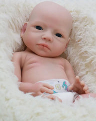 Dreamly - 18" Full Silicone Reborn Baby Dolls Waterproof Newborn Girl with Realistic Belly Button