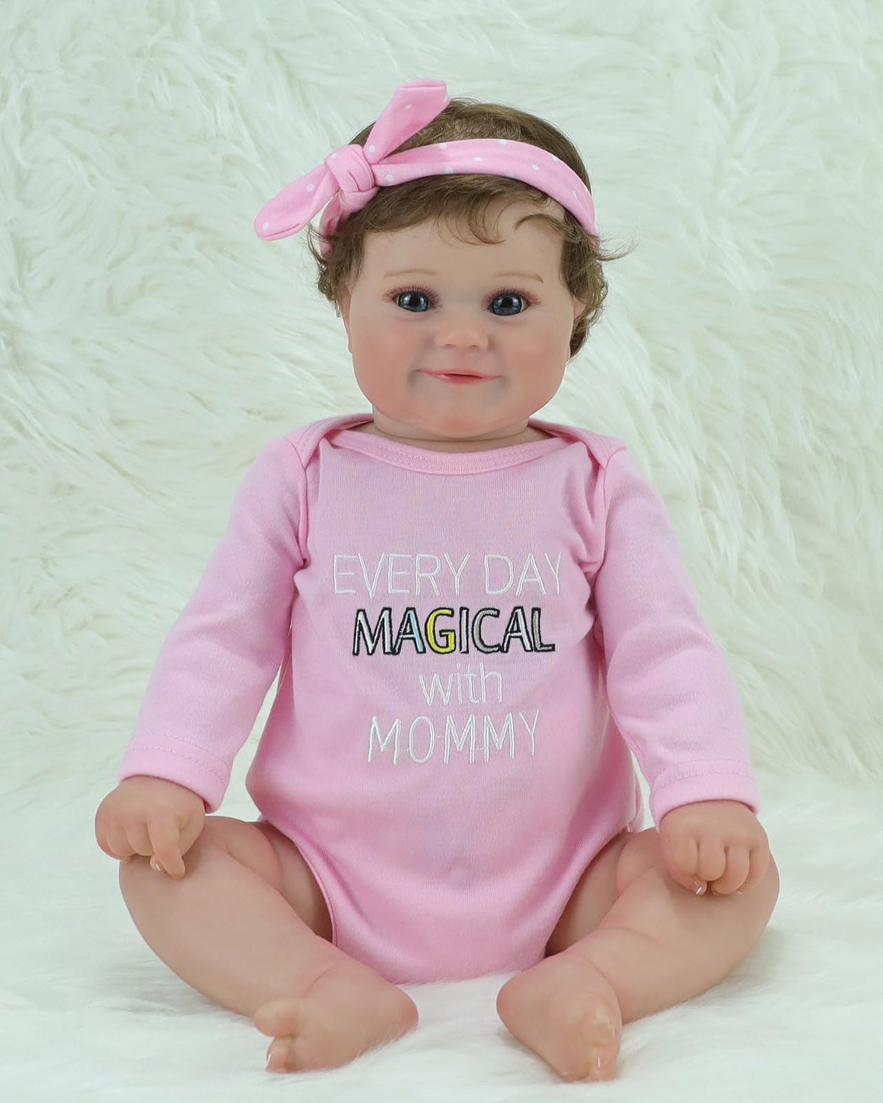 Elly - 20" Reborn Baby Dolls Look Real Newborn Girl With Sweet Smile