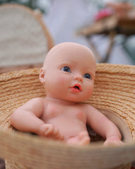 Rose - 13" Full Silicone Reborn Baby Dolls Real Baby Feeling Newborn Girl Wth With Flexible Limbs Can Pose What You Want