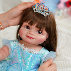 Dasha - 20" Soft Body Reborn Baby Doll with Artisan Craftsmanship, 3D Skin Texture, and Visible Veins, for Collectors and Children