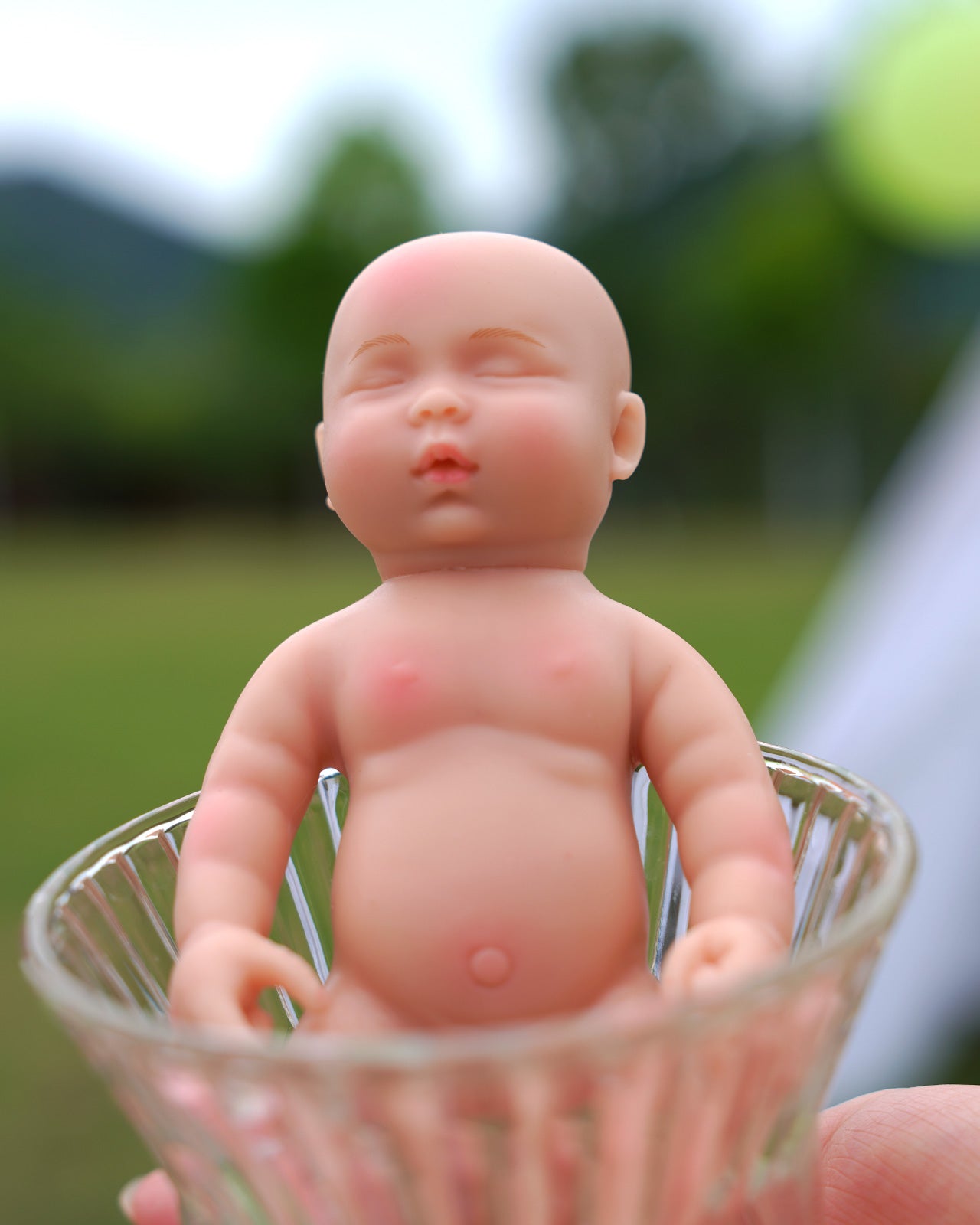 Lvy - 6" Full Silicone Reborn Baby Dolls Bouncy Newborn Girl With Flexible Waterproof Body
