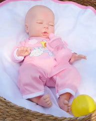 Lois - 13" Full Silicone Reborn Baby Dolls Cute Sleeping Premature Girl with Elastic and Supple Body
