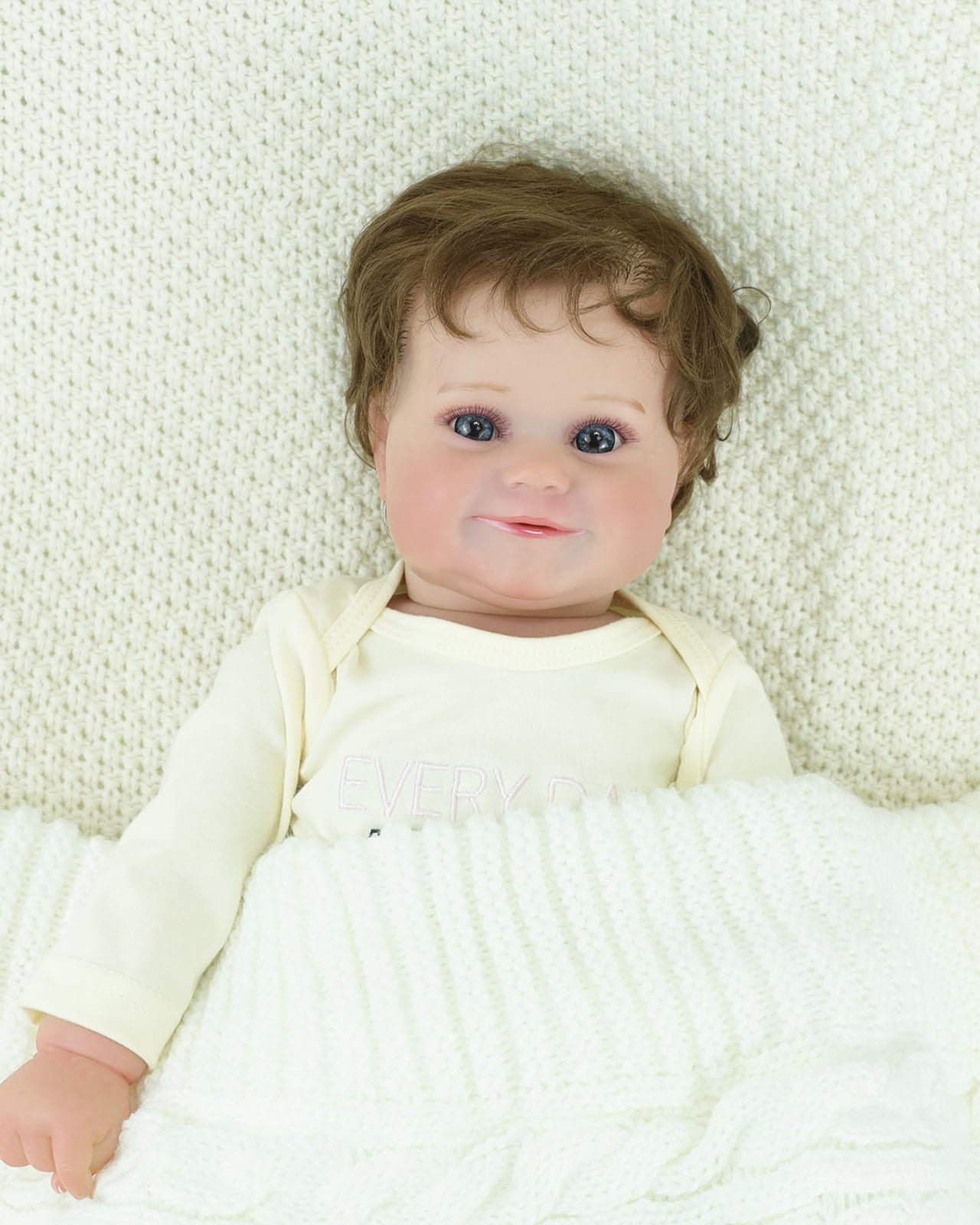 Tasha - 20" Reborn Baby Dolls Look Real Awake Newborn Girl With Hand-rooted Hair