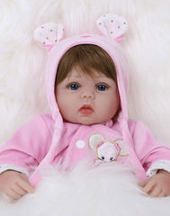 Aspasia - 22" Reborn Baby Dolls Cute Toddlers Girl with Chubby Hands