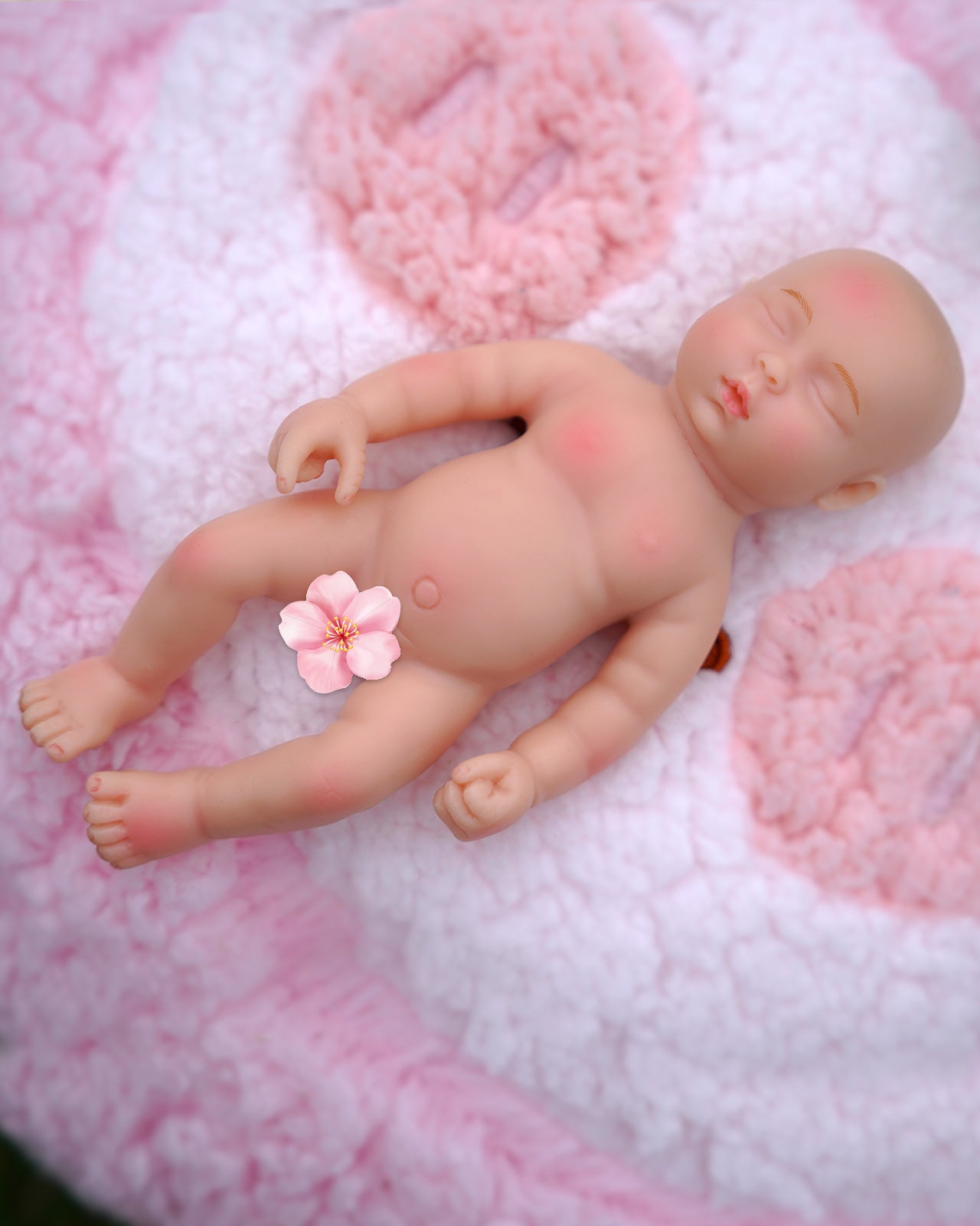 45CM Bebe Reborn Doll Girl Full Body Soft Solid Silicone Reborn