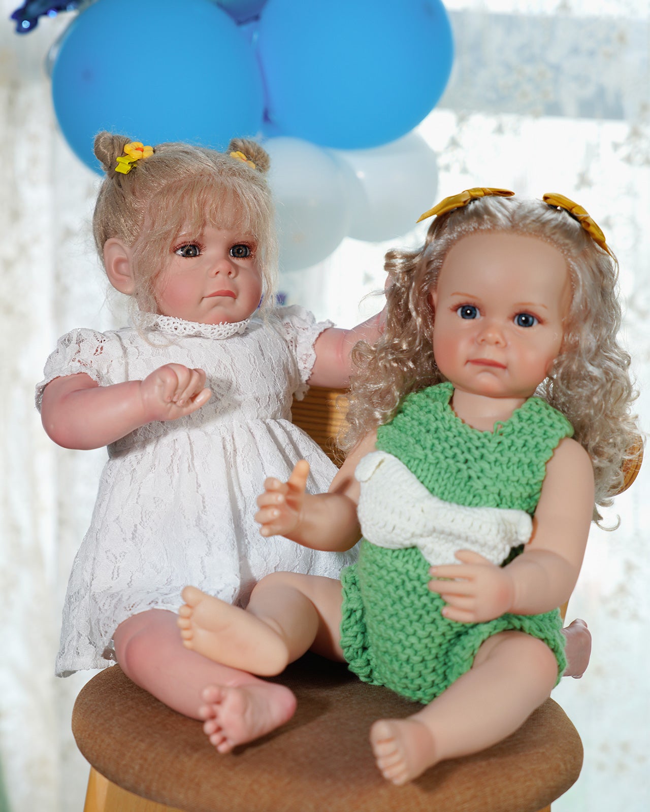 Olivia - Lively Realistic Twin Sisters Reborn Baby Toddler With Curly Hair