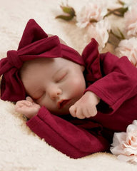 Caroline - 18" Reborn Baby Doll Realistic Sleeping Newborn Girl with Slightly Open Mouth