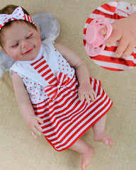 Demi - 18" Reborn Baby Dolls Smiling Newborn Girl Possessing an Angelic Sleeping Face