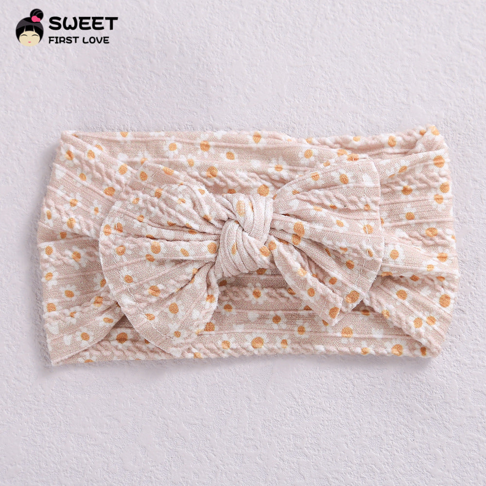 (Buy 1 get 1 at 50% off) Small Floral Baby Headbands Baby Girls Bows Headband for Reborn Baby Dolls