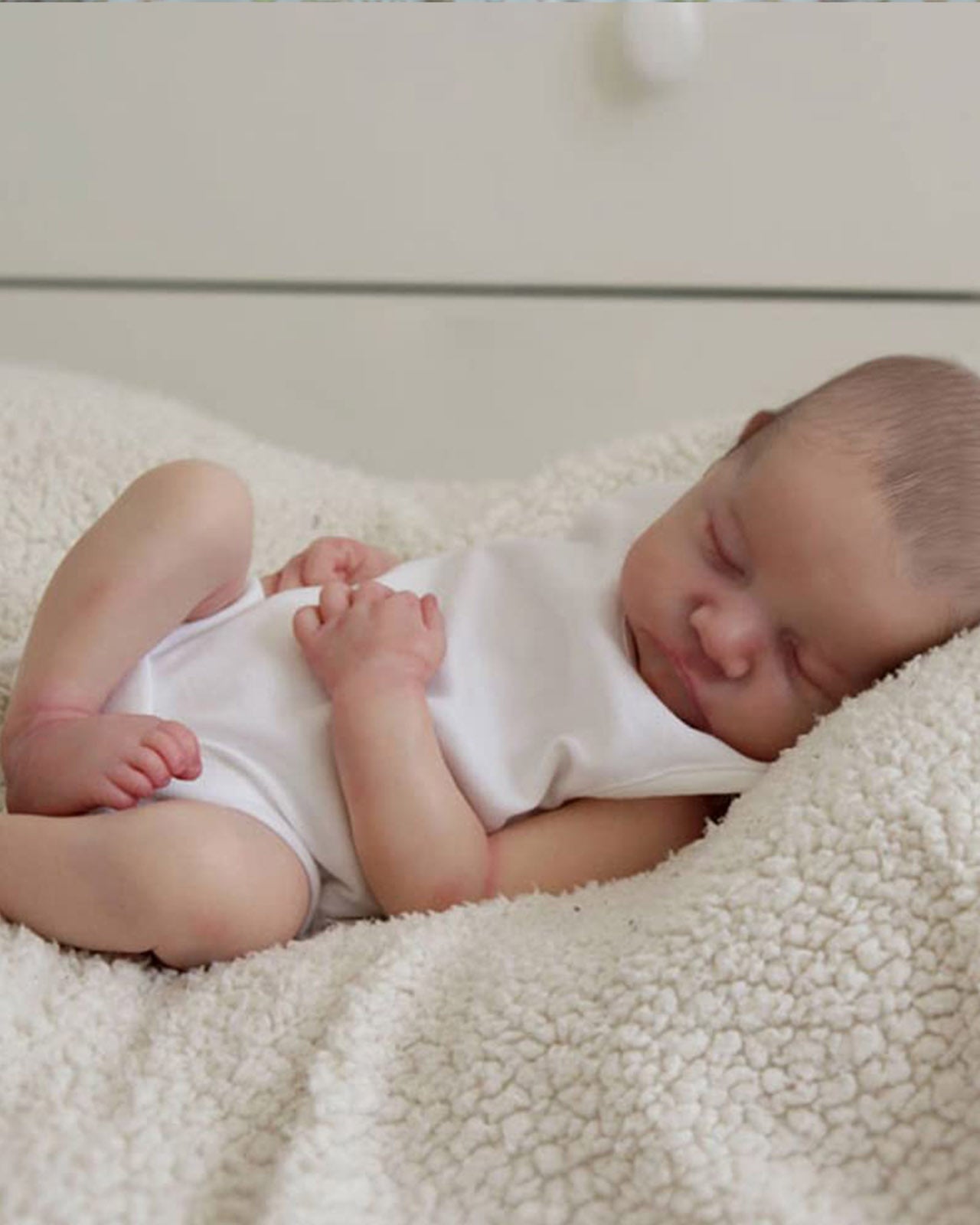 Edric - 17" Reborn Baby Dolls Handmade Sleeping Newborn Boy With Soft Touch