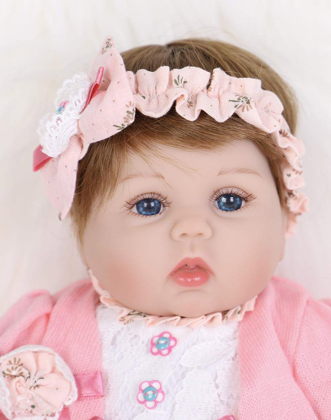 Beryl - 22" Reborn Baby Dolls Cute Toddlers Girl with Chubby Face