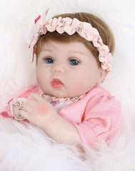 Beryl - 22" Reborn Baby Dolls Cute Toddlers Girl with Chubby Face