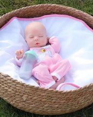 Lois - 13" Full Silicone Reborn Baby Dolls Cute Sleeping Premature Girl with Elastic and Supple Body