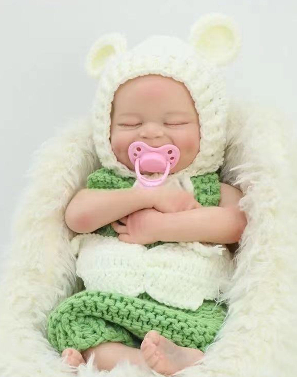 Algernon - 20" Full Silicone Reborn Baby Dolls Cute Sleeping Toddlers Boy with 3D Skin Body