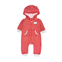 Red and White Stripes Jumpsuit Outwear Clothes For 24" Reborn Baby Dolls