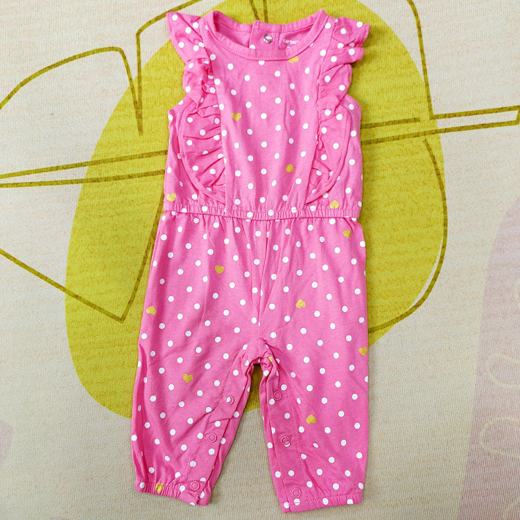 (Buy 1 get 1 at 50% off) Rose Red Dots Romper Clothes For 20"- 24" Reborn Baby Dolls