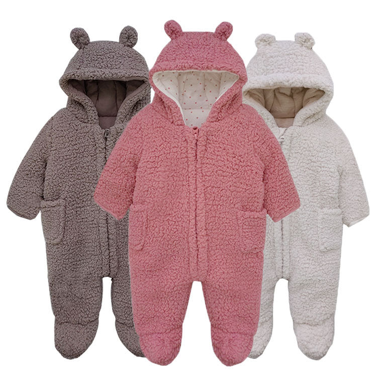 Hooded Warm One Piece Romper Clothes for 22"-24" Reborn Baby Dolls