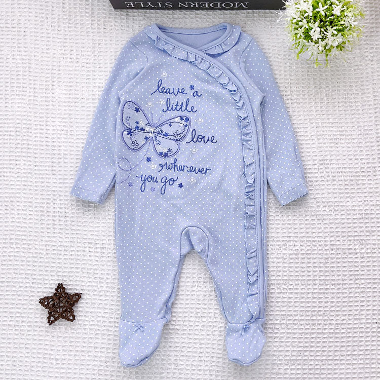 (Buy 1 get 1 at 50% off) Blue Flower Romper Clothes For 20"-24" Reborn Baby Dolls