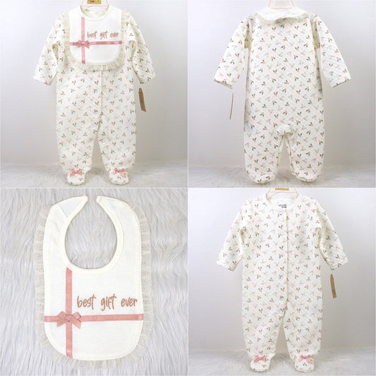 (Buy 1 get 1 at 50% off) 2-pack Set Quilted Jumpsuit Bodysuit Sping Fall for 24" Reborn Baby Dolls