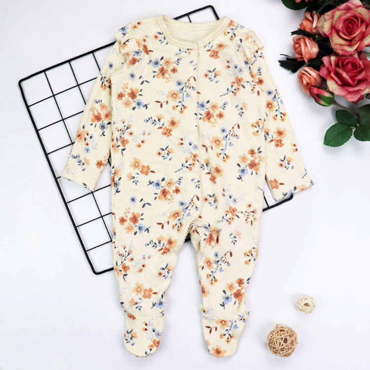 (Buy 1 get 1 at 50% off) Yellow Floral Sleep & Play Clothes For 17" - 24" Reborn Baby Dolls