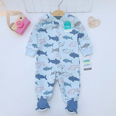 Reborn Baby Sleep & Play Clothes for 20" Reborn Doll Boy Shark Clothing Sets