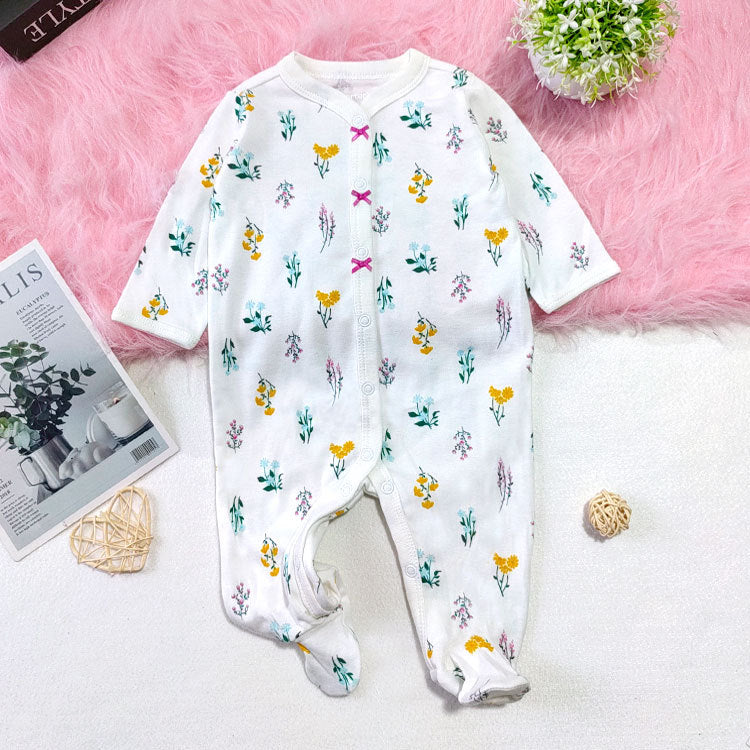(Buy 1 get 1 at 50% off) Green Flower Sleep & Play Clothes For 24" Reborn Baby Dolls
