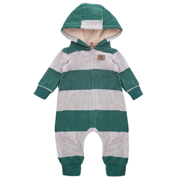 (Buy 1 get 1 at 50% off) Green Stripes Long Sleeved Crawl Suit Clothes For 24" Reborn Baby Dolls