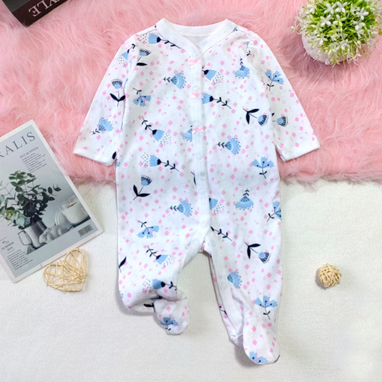 (Buy 1 get 1 at 50% off) Blue Flower Sleep & Play Clothes For 24" Reborn Baby Dolls