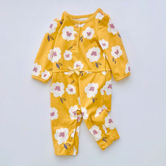 Yellow Flower Romper Clothes For 20"- 24" Reborn Baby Dolls